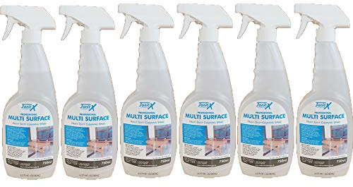Janit-X Pro-Formula Heavy Duty Fast Acting 750ml Cleaning Products Range (Multi-Surface PH Neutral, 6 Bottles)
