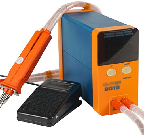 ZWJABYY Saldatrice a Punti ad Accumulo Di Energia con Condensatore Da 11.6Kw, Per Batteria,Saldatrice Di Testa Di Precisione al Litio Ferro Fosfato Portatile,Per Batteria al Litio 18650