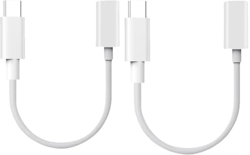 ONGAHON Für Apple Pencil Ladegerät, 20 Minuten Vollaufladung, USB-C auf Apple Pencil Adapter, 2 Stück, 0.3M