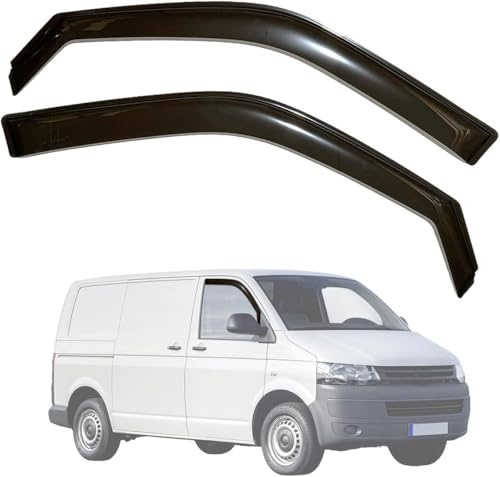 YoQIK 4 Stück Auto Fenster Windabweiser für VW Transporter Caravelle Multivan T5 T6 T6.1 2003-2024,Dach Seitenfenster Winddeflektoren Windabweisern Abweiser Visier Regenabweiser Regenschutz Zubehör