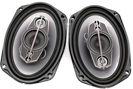 WMQ 2-Way Car Coaxial Speakers,Universal Car Stereo Speakers,Quick Replacement Speaker, Vehicle Door/Side Panel Mount Compatible,Black (6985)