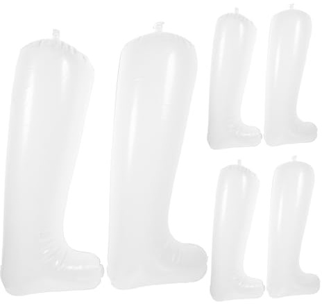 Yardwe 3 Pairs Inflatable Boot Trees for Women Long Boots Thickened PVC Shoe Holders Pack Easy Inflate Support with Non-return Valve for Home Storage and Shape Maintenance