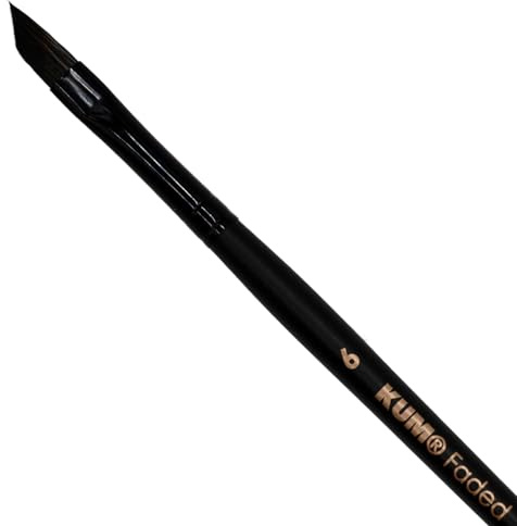 KUM 5151619 - Pincel para Acuarela Faded Slanted, tamaño 6, 1 Pincel para Artistas, Pinceles para Artistas, Material para Artistas