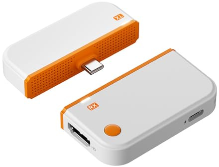 YUEHISY Trasmettitore e Ricevitore HDMI Wireless, Adattatore Display di Tipo C con Decodifica 4K, Uscita 1080P, Plug and Play, Portata 50M per Telefono, Laptop e TV