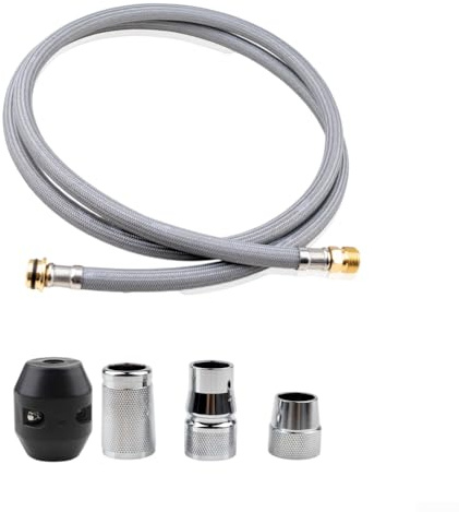 Tuyau de robinet extensible de rechange pour Grohe 48293000 Tuyau de douche flexible avec poids, tuyau flexible pour douchette de cuisine extensible