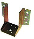 Placas de soporte abiertas para vigas (45 x 81 mm, paquete de 8 unidades)