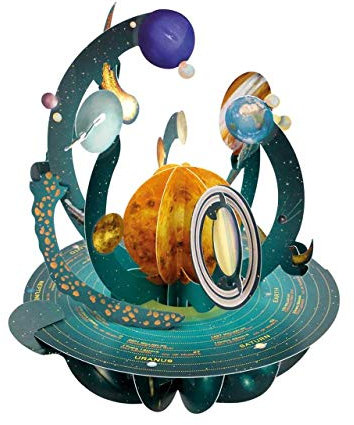 Santoro Pirouettes 3D Pop-Up Karte Sonnensystem