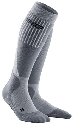 CEP Damen Cold Wheater Socks Laufbekleidung Kompressions-Socken Grau - Ii