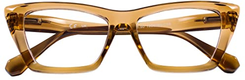DOOViC Katzenaugen Lesebrille Blaulichtfilter Modische Damen Lesehilfe Augenschutz für Büro und Freizeit