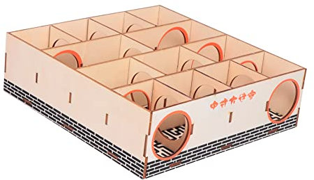 BCOATH Holz Labyrinth Tunnel Spielzeug Für Kleine Haustiere Hamster Aktivität Sport Spielen Beschäftigung