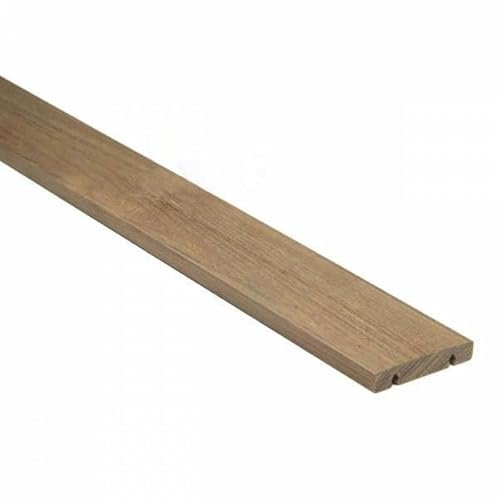 Lame de terrasse en bois exotique ipé GRAD sec séchoir clipsable 21X120mm 1 face bombée premier résistant aux intempéries (1, 2100 mm)