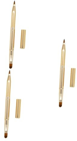 Ipetboom 3stücke Doppelköpfiger Lippenpinsel Ausziehbarer Und Tragbarer Make-up Concealer Pinsel Für Frauen Und Mädchen Für Präzise Lippenanwendungen Und Charmantes Make-up