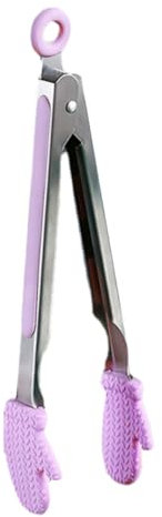 OKUMEYR Pinza Girevole per Barbecue in Acciaio Inox Pinza per Pane E Dessert Multifunzione Comoda E Facile da Riporre