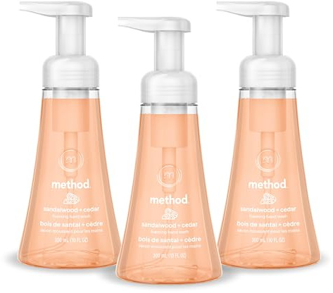 Method Foaming Hand Wash, Sandalwood + Cedar, 10 fl oz, 3 pack