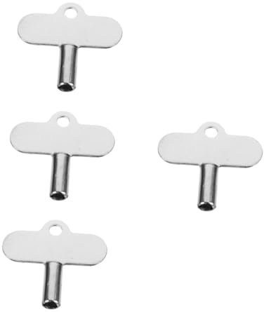 Lurrose 4pcs Radiator Air Vent Key Replacement for Bleed Hole Water Tap Gas Key Plumber Tool