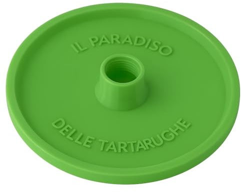 Generico Ciotola Verde per Tartarughe-Rettili. Distributore Automatico d'Acqua per Tartarughe di Terra, Compatibile con Bottiglie da 1/2 Lt. può Essere Usato Anche Come Semplice Ciotola.