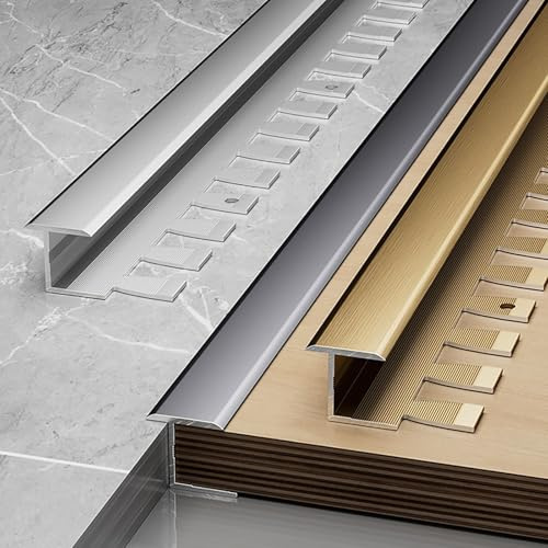 Coayuou Abschlussprofil 90cm* 3 Stück Alu Blech Biegbar Fliesenkanten Abschlussprofil Robust, Elegant & Einfach Zu Montieren Ideal Für Bad, Dusche, Wandnischen & Säulen(Silber,8.5mm)