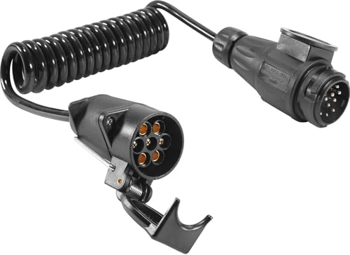 ETUKER 7 poliger 2M Anhänger Verlängerungkabel Adapterkabel 13 poliger Stecker auf 7 poliger Dose Anhängerkable 7 adriges KFZ