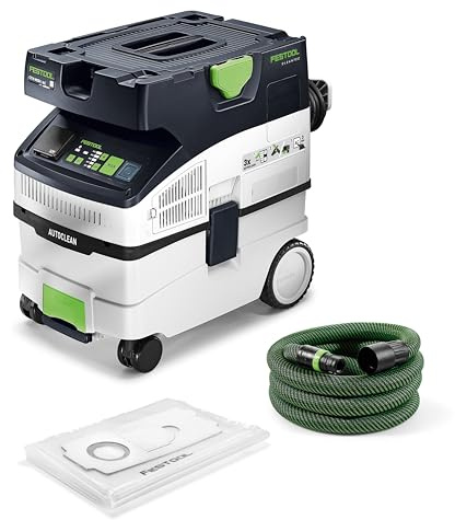 Festool Absaugmobil CTH MIDI I AC CLEANTEC - Sauger Staubklasse H | Industriesauger mit Autoclean & Bluetooth für Asbest, Schimmel & Gefahrenstoffe, inklusive Sicherheitsfiltersack.