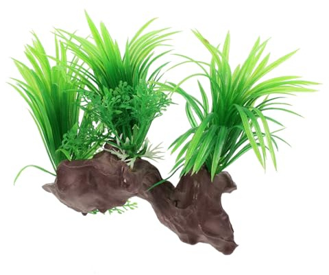 Toyvian Décoration De Bureau Plante Artificielle pour Aquarium Accessoire pour Aquarium