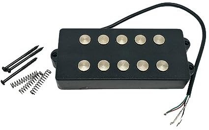 Ensemble de micros basses à 5 cordes, micros à Double bobine avec ressort et vis, accessoires de de guitare pour basse électrique