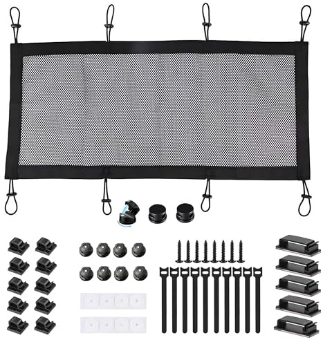 Under-desk cable management kit, 1 piece, 30cm wide x 70cm long, 4 types of cable organizers, flexible under-desk cable tray, durable cable concealment device, for storing wires and sockets.