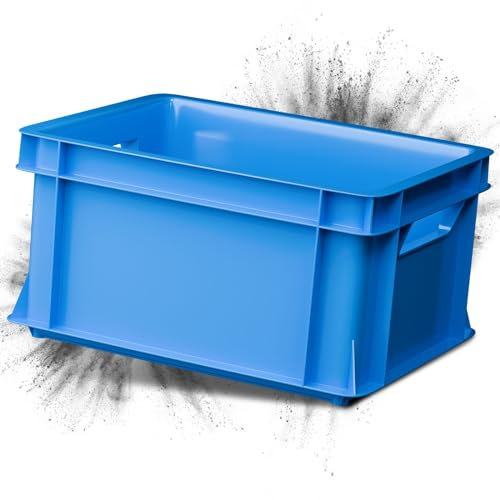 ARTECSIS Caisse en plastique 29L - 41X34x24 cm - Bleu / Bac de rangement empilable