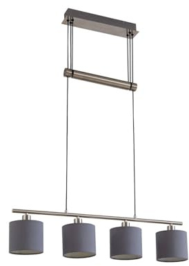 Lindby Pendelleuchte Jorin (Modern) in Alu aus Metall (4 flammig, E14) - Deckenlampe Esstischlampe Hängelampe Hängeleuchte Wohnzimmerleuchte