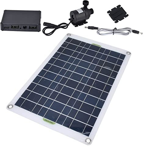 Cuque Solar-Springbrunnenpumpe, 800 l/h, 50 W, Solar-Wasserpumpe, umweltfreundlich für Springbrunnen, Garten, Zuhause