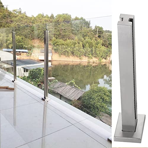 Glasgeländer Treppen-Glasgeländer/Basisschienen-Abstandshalter Für Gartenmauern Rund Um Die Poolvilla Auf Dem Dach, 65 75 85 95 105 115 125 135 145 155 Cm Mittleres Eckenende(Middle post,85cm/33.5in)