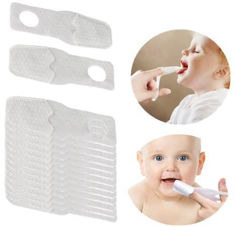 AGDLLYD 50-pack fingersköldar för bebisar, engångsblöjor hudutslag applikator, oral fingertandborste spädbarn munrengöring för baby nyfödd spädbarn husdjur