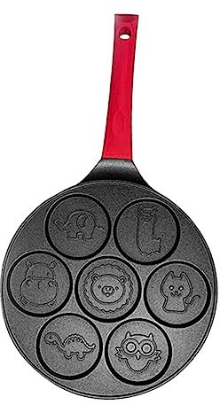 Cabilock 1Pc Omelet pan Waffle pan nonstick Crepe 7 Egg Frying Aluminum Frying Non- Stick Fried Egg Burger Cooker Aluminum Alloy Omelette