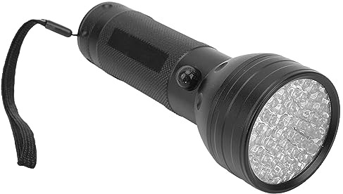 Taschenlampe, Schwarzlicht, 51 LED Ultraviolett Taschenlampen, Leistungsstarkes Schwarzlicht für Haustierurin, Flecken, Bettwanzen auf Teppich, Gefälschte Geldscheine und Mehr
