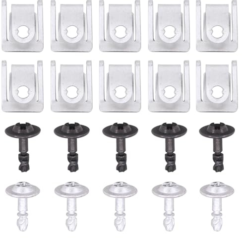 Underrun Protection Screws Sheet Metal Nut Bottom Cover Sheet Metal Screws Motor Underbody Protection Clips Engine Protection Installation Kit Retaining Brackets Gear Protection Mounting Clip Clamp