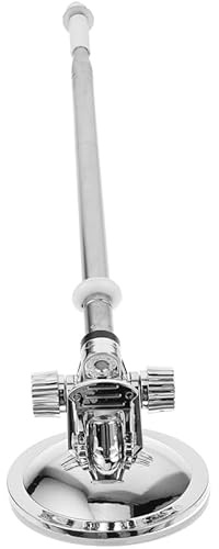 Supvox 1.2m Teleskop Fahnenmast mit Saugnapf - Edelstahl Flaggenhalter für Auto und Haus - Bohrfreie Halterung für Fahrzeug und Glatte Oberflächen - Silber