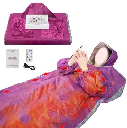 BAUSATZ Home Sauna Blanket - Portable Infrared Sauna Blanket 180 * 80cm (Purple)