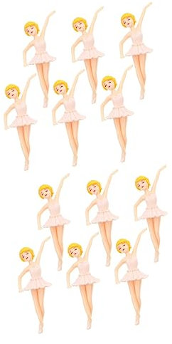 HANABASS 12stücke Teiliges Ballerina Schlüsselanhänger Aus Elegante Dekoration Für Mikrolandschaften Kuchen-Topper Handwerk Für Kleine Gärten Und Kreative Projekte