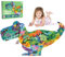 Jigsaw Puzzle Toys for 6 Year Old, 295 Pieces Large Dinosaur Jigsaw Puzzles,Animal Shaped Learning Educational Jigsaws Toys Gift for Kid Age 6 7 8 9 10 (Dinosaur)