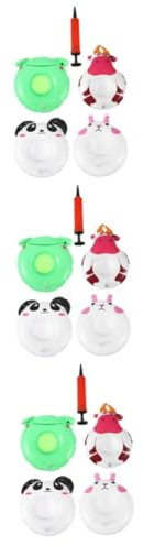 VICASKY 3 Juegos Posavasos Hinchable Concha Soporte para Piscina de latas de Bebidas sostenedor de la de la Piscina Copa Flotante Diver Inflable portavasos flotantes Posavasos de PVC