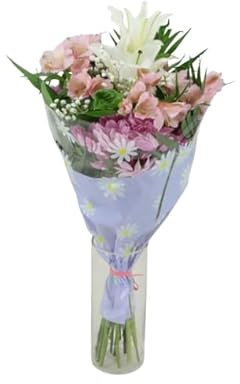 DECOALIVE| Ramo de Flores Naturales Rosas| Ramo Perfecto para Regalar