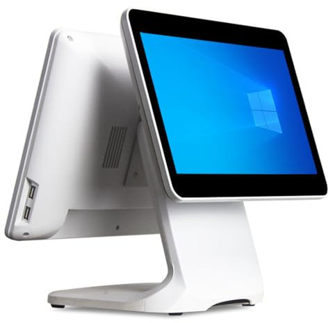 lwjunmm Moniteur à écran Tactile Caisse enregistreuse,avec écran Tactile 15,6 et écran Client 13,3,CPU N2930,4 Go de RAM,64 Go de SSD,pour Magasin de détail et de Restauration