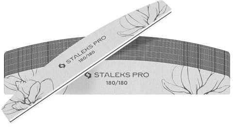 Nagelfil STALEKS EXPERT NFE-40-150/180-25 halvmåne, dubbelsidig, kornighet 150/180 gr, tunt skumlager, 25 stycken