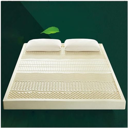 100% Natur-Latex Matratze,Kompression Und Keine Verformung, Wabenporenbelüftung, Weich Und Bequem,Naturkautschuk Matratze,QueenX60X80X4in