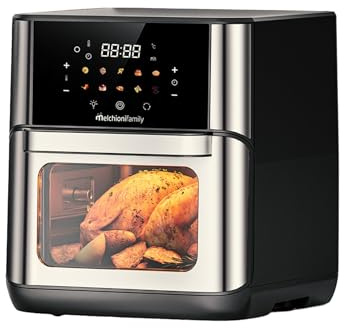 Melchioni Friggitrice Ad Aria Flora 12lt 1800w Display Colori Nero
