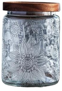 Polyvalent Pot à beurre en verre avec couvercle for la cuisine, le stockage des bonbons et saveurs de miel Pratique