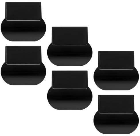 Toyvian 6 Pièces Lève-abattant pour Toilettes Noir en PC pour Réduire le Contact Direct Couvercle, Accessoire Pratique pour Salle de Bain à Domicile