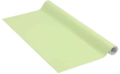Klebefolie Uni Matt Pistazie Dekofolie Möbelfolie Tapeten selbstklebende Folie, PVC, ohne Phthalate, hell-grün, 45cm x 2m, 160µm (Stärke: 0,16mm), Venilia 54351