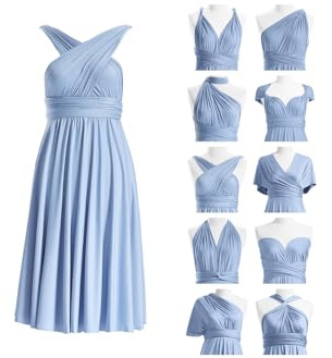 72styles Multi-Way Wrap Short Infinity Dress for Bridesmaids