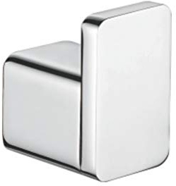 Ibergrif Plinto, Bademantelhaken, Eckig Wandgarderobe, Handtuchhaken, Silber, Messing