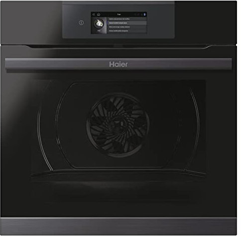 Haier I-Touch Series 4 HWO60SM5T9BH- Horno Multifunción, Pirolítico, Conectividad WIFI, Capacidad 70 L, Sonda térmica, Cocción multinivel, 15 Funciones, Interfaz táctil, Negro, 59,5 x 59,5 x 56,8 cm